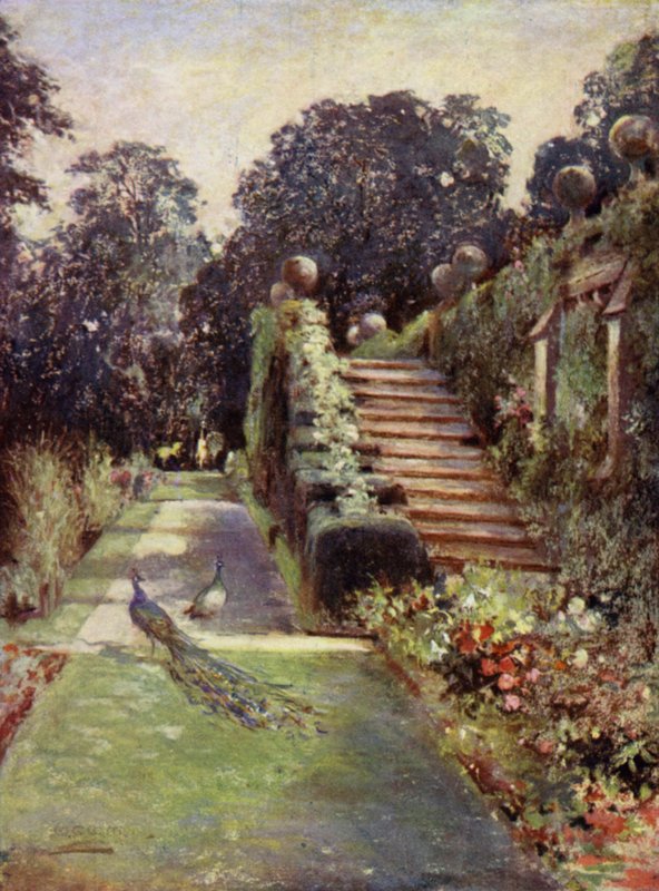 İskoç Bahçeleri: Dunrobin (renkli taş) by Mary Georgina Wade Wilson