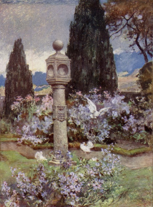 İskoç Bahçeleri: Stobhall (renkli taş) by Mary Georgina Wade Wilson