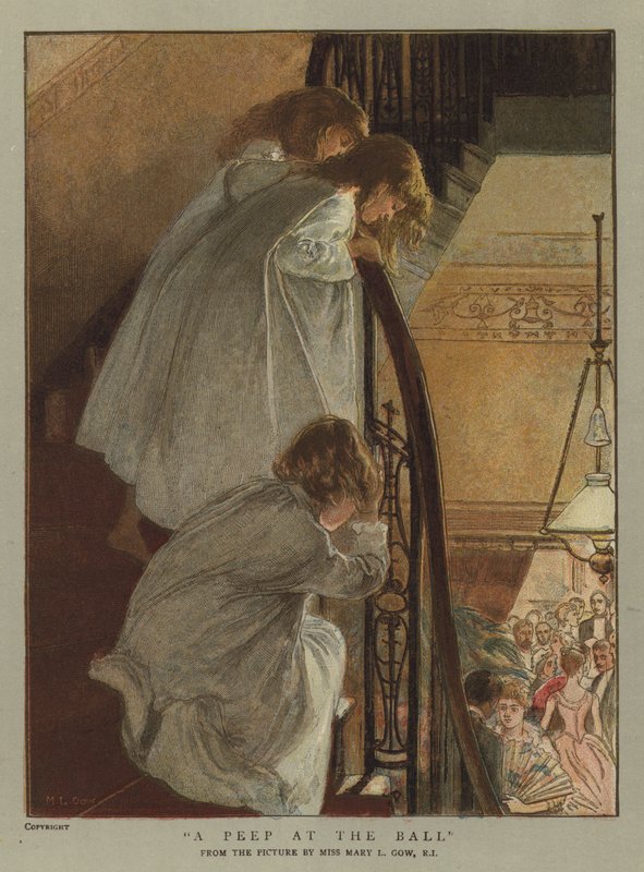 Topa Bir Gözetleme (chromolitho) by Mary L. Gow