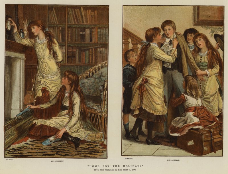 Tatil Evi (chromolitho) by Mary L. Gow