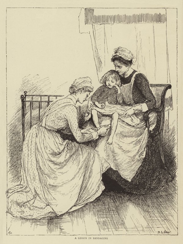 Honnor Morten tarafından Bir Hemşirenin Hikayesi için İllüstrasyon by Mary L. Gow