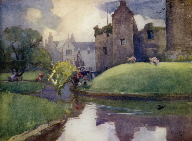 Rothesay Kalesi (renkli taş) by Mary Young Hunter