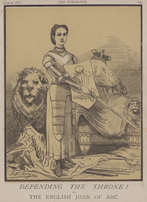 Tahtı Savunmak! veya, İngiliz Joan of Arc (renkli taş) by Matthew