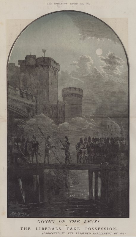Anahtarları Vermek! veya, Liberaller Mülkiyet Alır (renkli taş) by Matthew