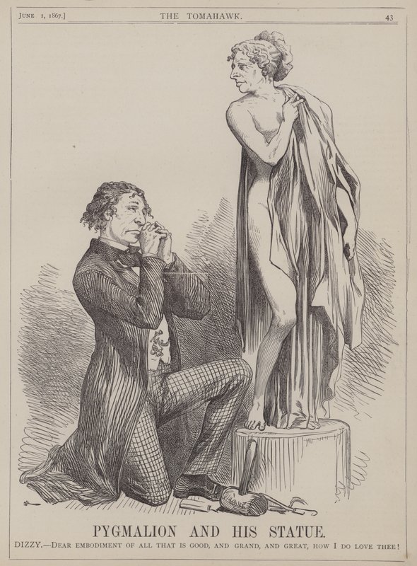 Pygmalion ve Heykeli (renkli taş) by Matthew