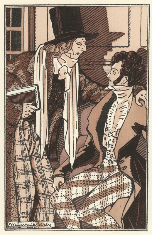 Scenes de la Vie de Boheme için İllüstrasyon Henri Murger (lito) by Maurice Berty