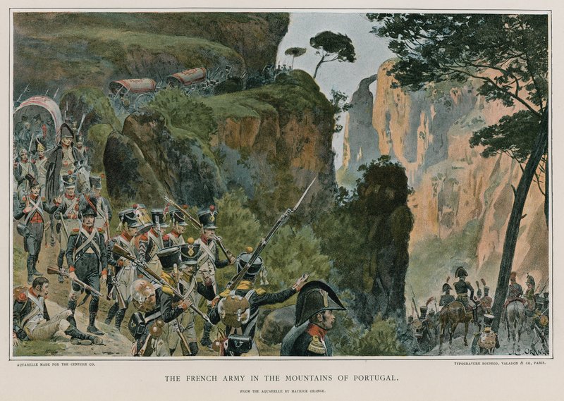 Fransız Ordusu Portekiz dağlarında by Maurice Henri Orange