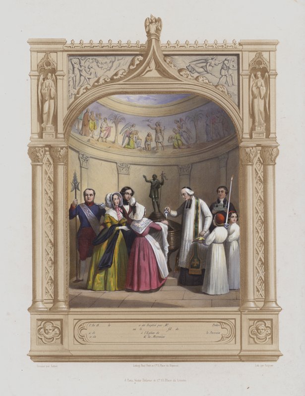 Vaftiz (aquatint) by Maurice Leloir
