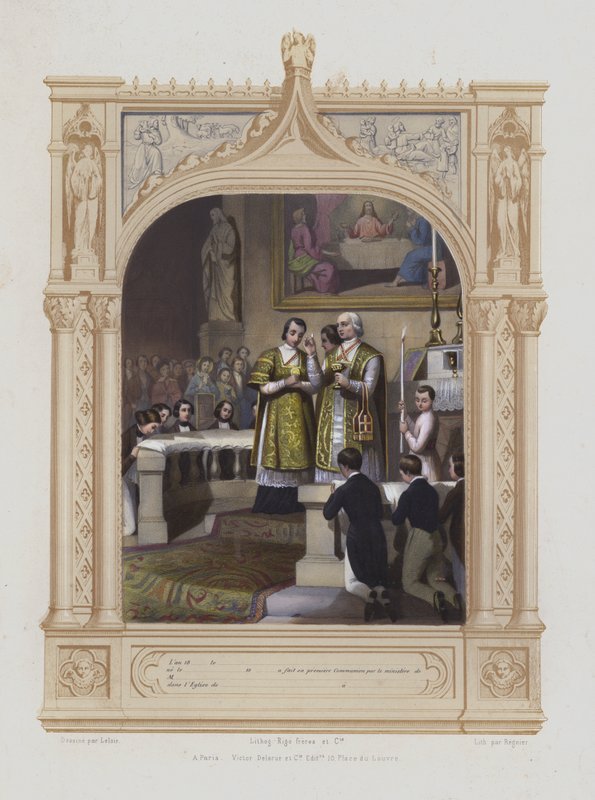 İlk Komünyon (aquatint) by Maurice Leloir