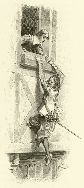 Üç Silahşörler için İllüstrasyon (gravür) by Maurice Leloir