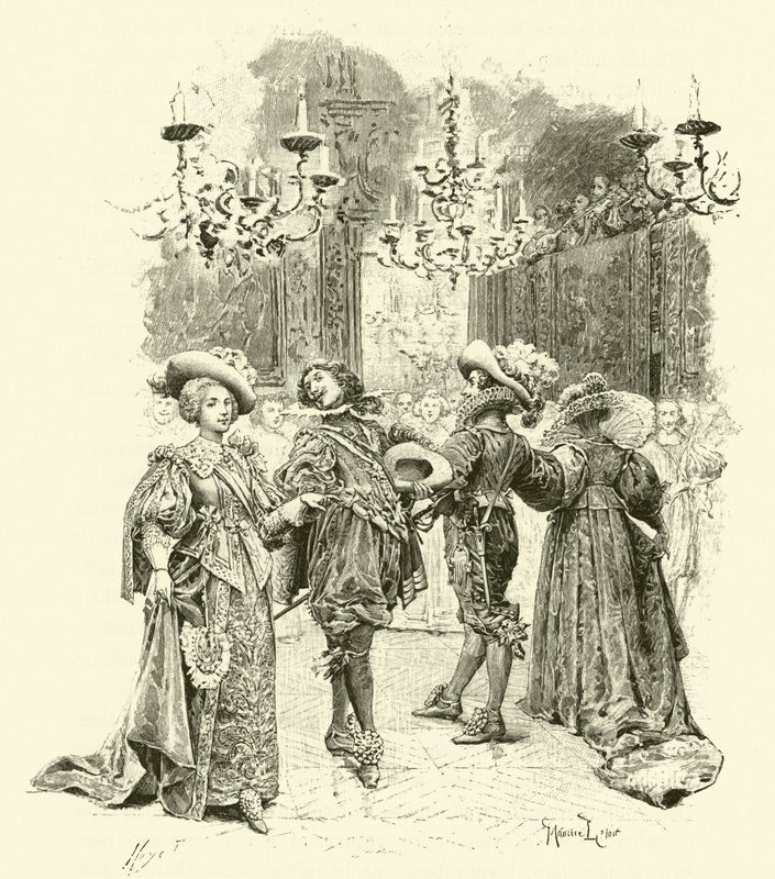 Üç Silahşörler için İllüstrasyon (gravür) by Maurice Leloir