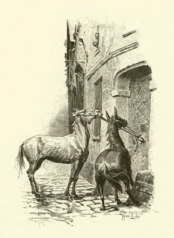 Üç Silahşörler için İllüstrasyon (gravür) by Maurice Leloir