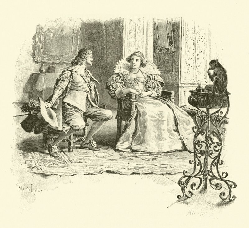 Üç Silahşörler için İllüstrasyon (gravür) by Maurice Leloir