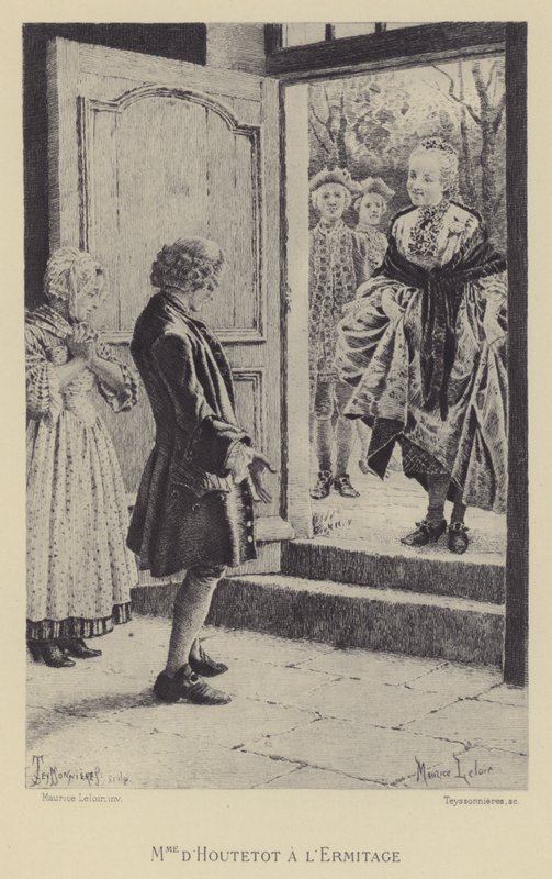 Madame de Houtetout at the Hermitage (gravure) by Maurice Leloir