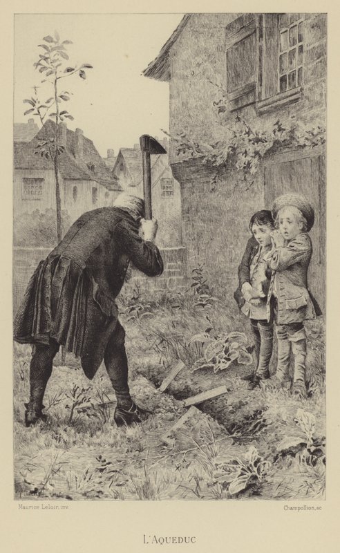 su kemeri (gravür) by Maurice Leloir