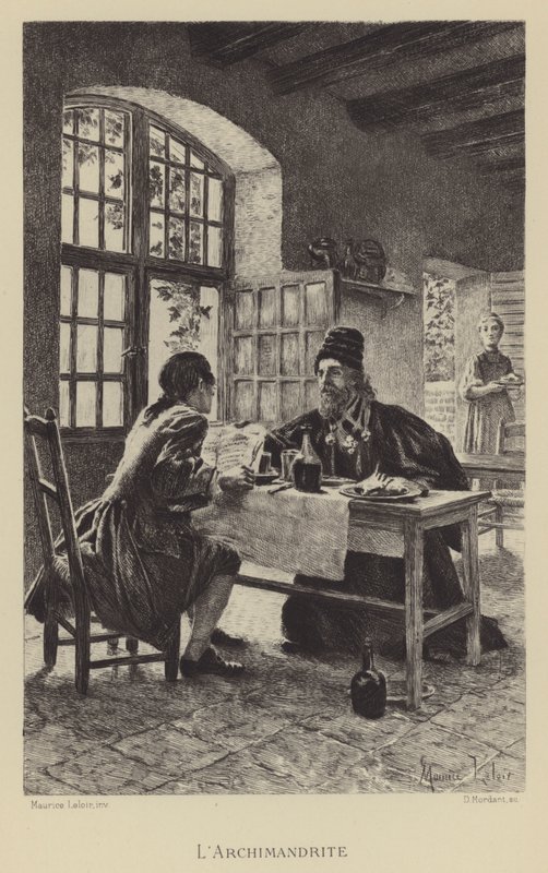 Archimandrite (gravür) by Maurice Leloir