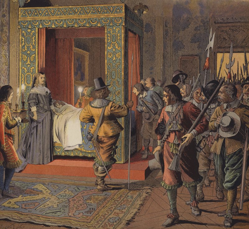 9 Şubat 1651 gecesi, milisler genç Louis XIV