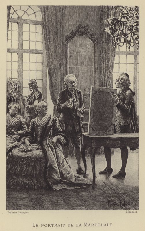 Mareşal portresi (gravür) by Maurice Leloir