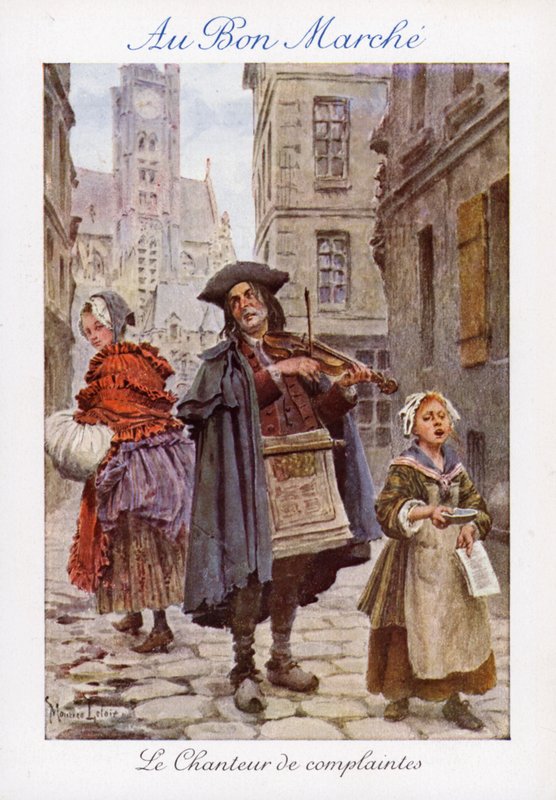 Şikayetlerin şarkıcısı (renkli taş) by Maurice Leloir