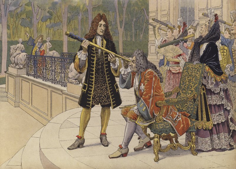 Güneş tutulması, Kral Louis XIV ve Marly Şatosu