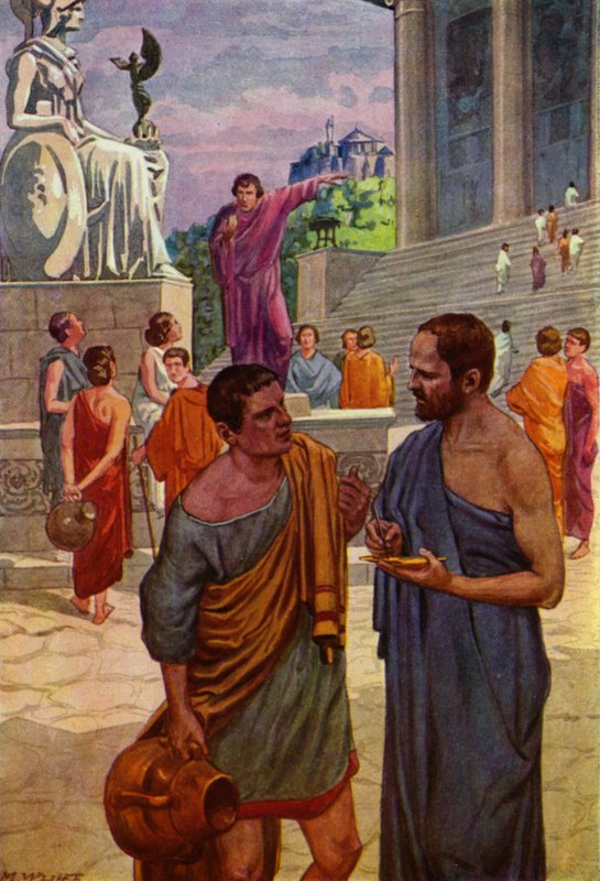 Okuma yazma bilmeyen bir seçmen, Aristides