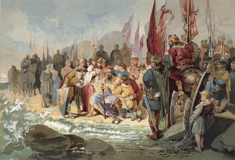 Dalgalara Komutan Canute (chromolitho) by Maynard Brown