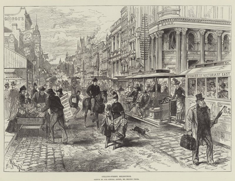 Collins Caddesi, Melbourne by Melton Prior