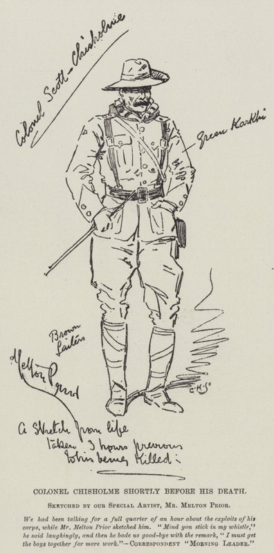 Albay Chisholme, ölümünden kısa bir süre önce by Melton Prior