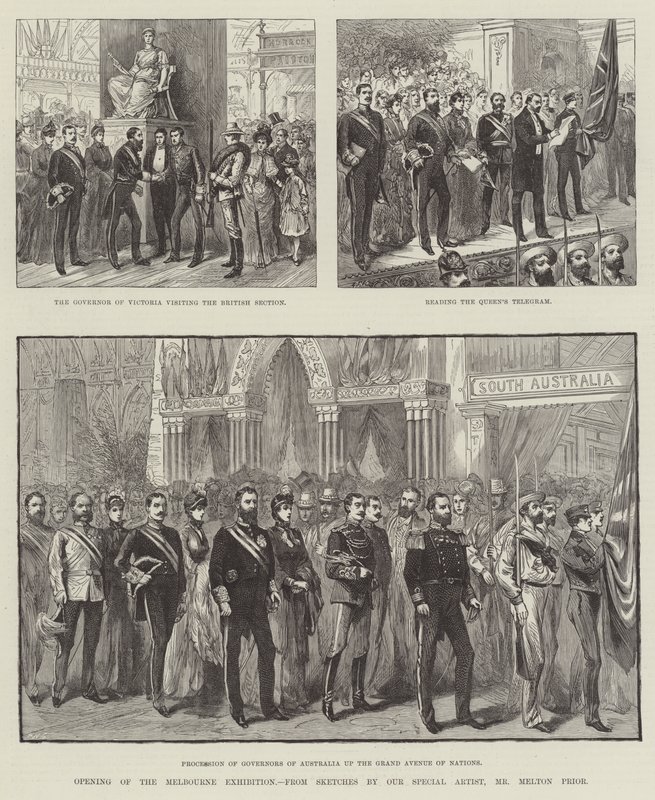 Melbourne Sergisinin Açılışı by Melton Prior