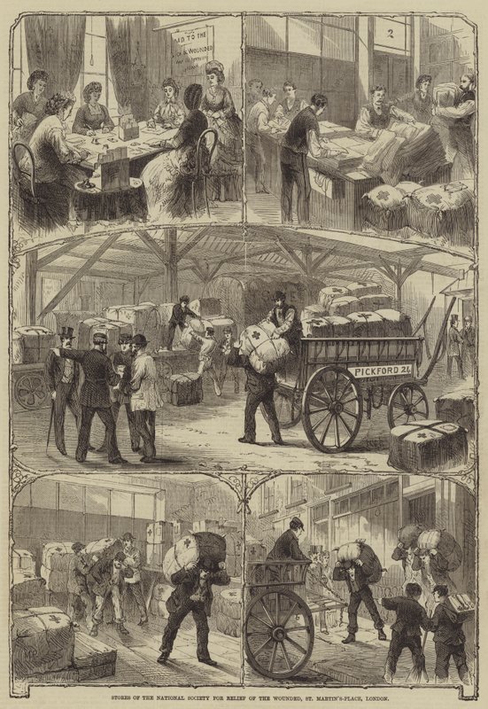 Ulusal Yaralılara Yardım Derneği Mağazaları, St Martins-Place, Londra by Melton Prior
