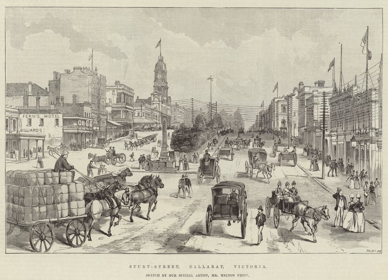 Sturt-Sokak, Ballarat, Victoria by Melton Prior