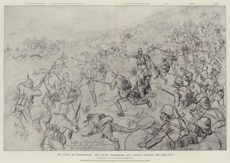 Elandslaagte Savaşı, Devons, Manchesters ve Gordons Boer Guns