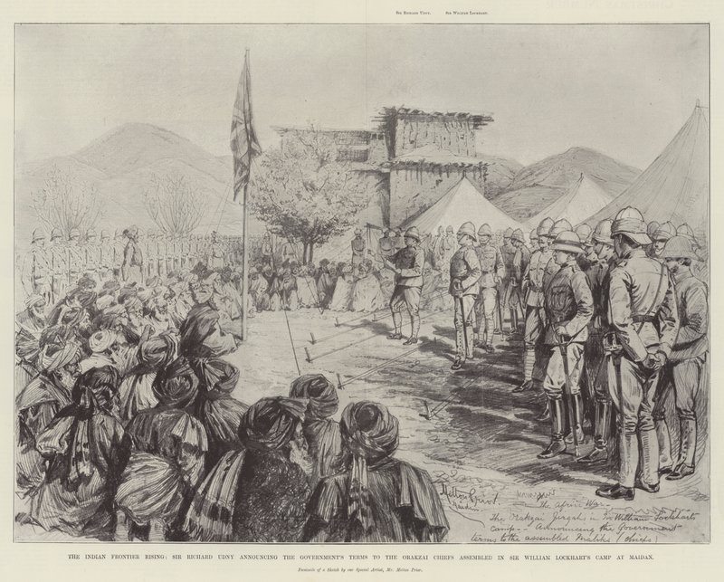 Indian Frontier Rising, Sir Richard Udny, Hükümetin Şartlarını Sir William Lockhart