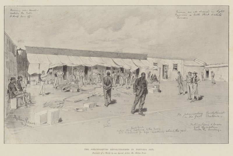 Johannesburg Devrimcileri Pretoria Hapishanesinde by Melton Prior