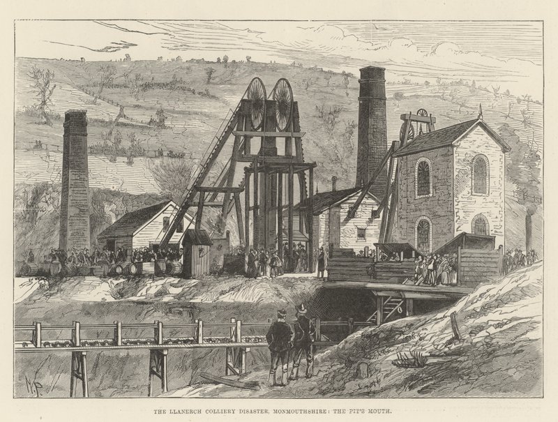Llanerch Colliery Afet, Monmouthshire, Pit