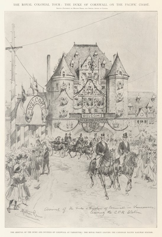 Kraliyet Sömürge Turu, Pasifik Kıyısında Cornwall Dükü by Melton Prior