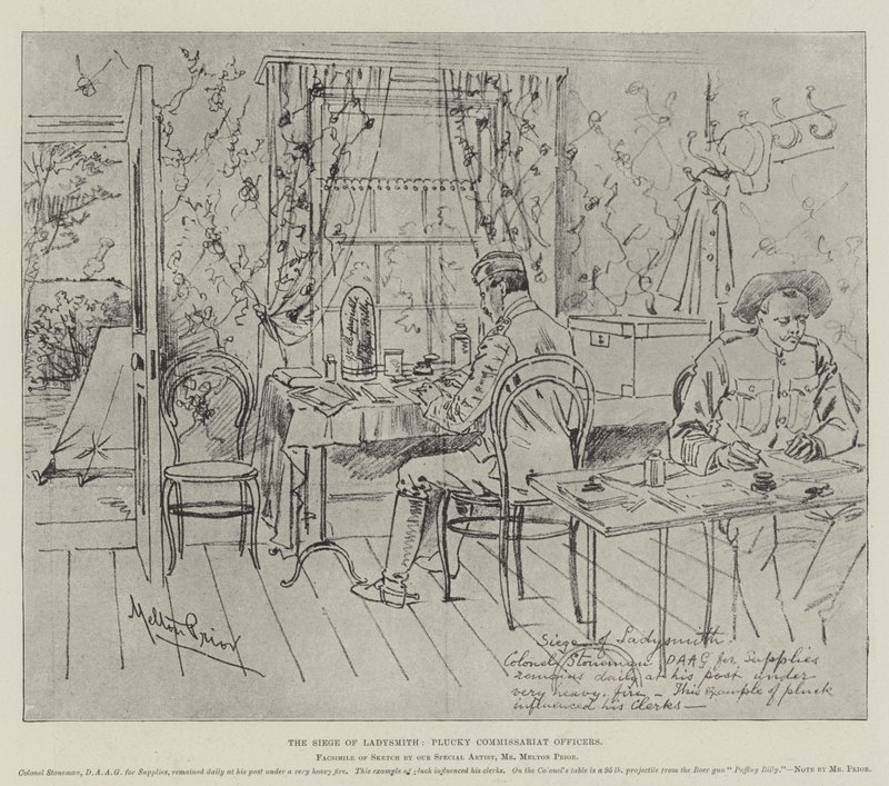 Ladysmith Kuşatması, Plucky Komiserlik Memurları by Melton Prior