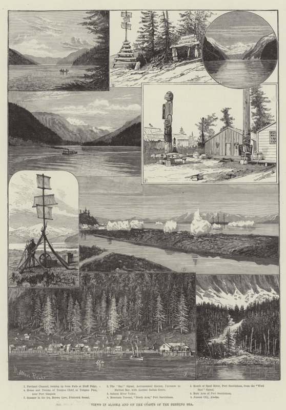 Alaska ve Bering Denizi Kıyılarında Manzaralar by Melton Prior