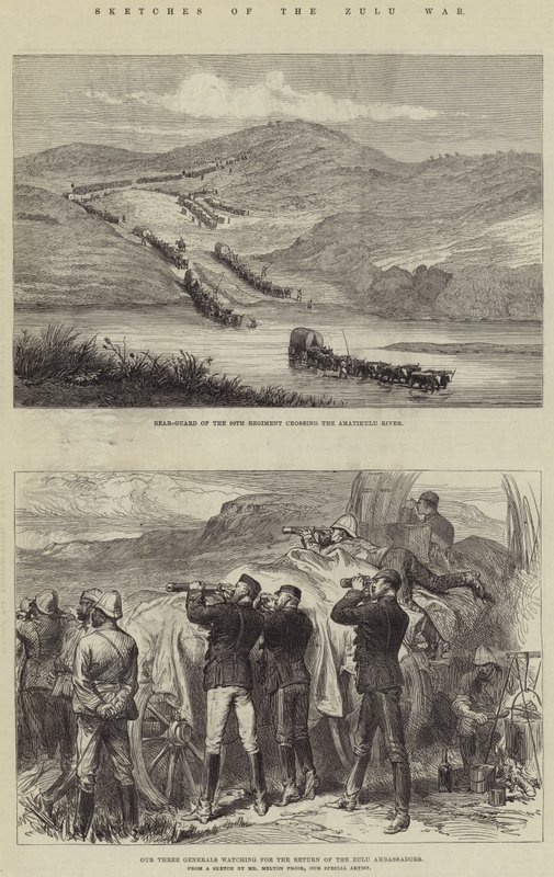 Zulu Savaşı'nın Eskizleri by Melton Prior