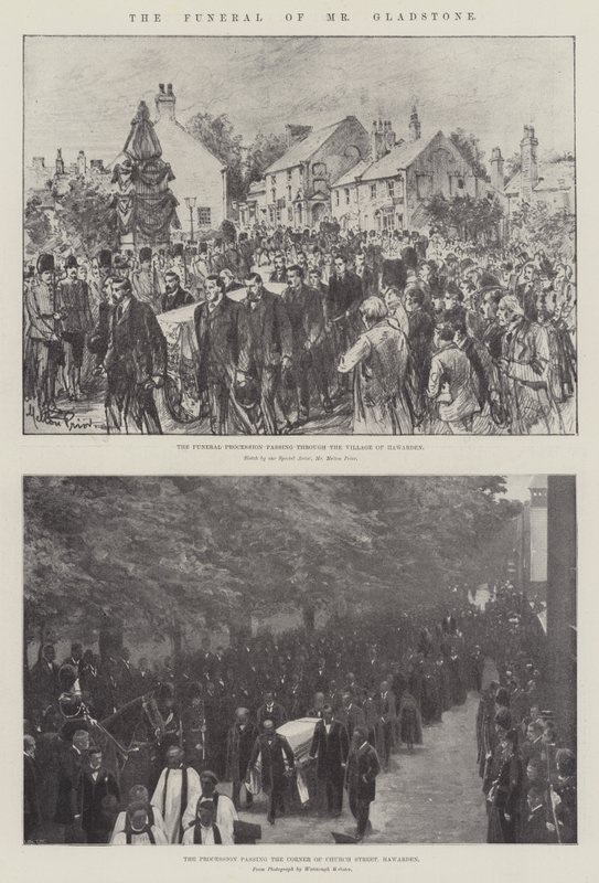 Bay Gladstone'un Cenazesi by Melton Prior