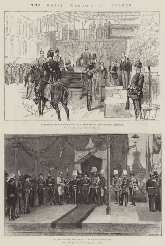 Coburg'daki Kraliyet Düğünü by Melton Prior