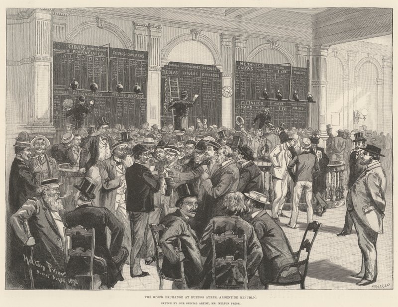Buenos Ayres, Arjantin Cumhuriyeti'ndeki Menkul Kıymetler Borsası by Melton Prior