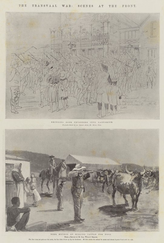 Transvaal Savaşı, Cephedeki Sahneler by Melton Prior