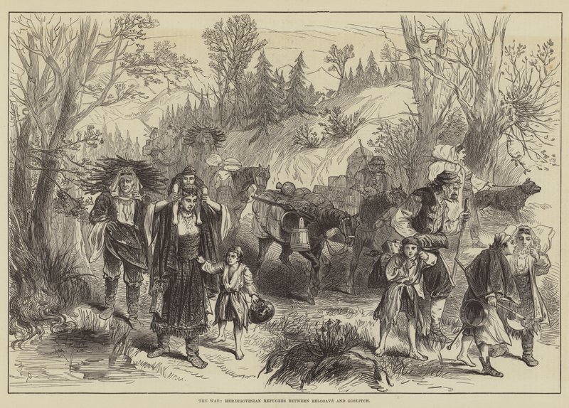 Belosave ve Goslitch Arasındaki Savaş, Hersekli Mülteciler by Melton Prior