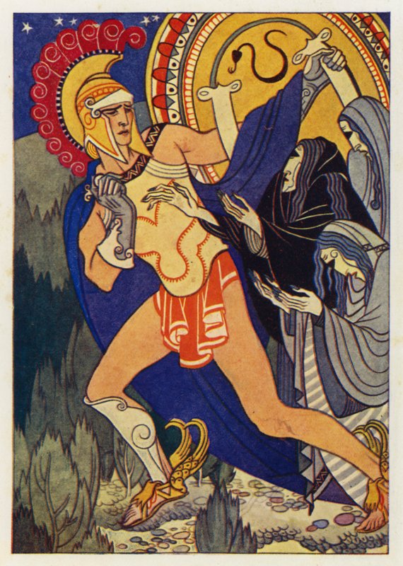 Perseus ve Üç Gri Kadın by Merlyn Mann