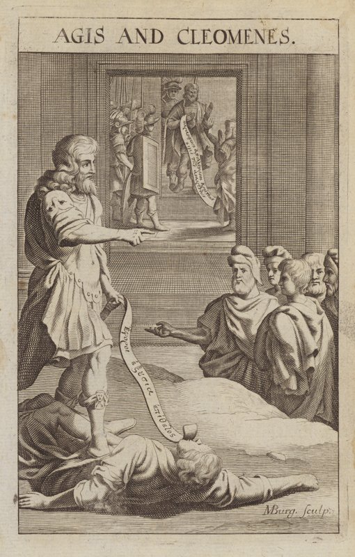 Agis IV ve Cleomenes III, Sparta kralları by Michael Burghers