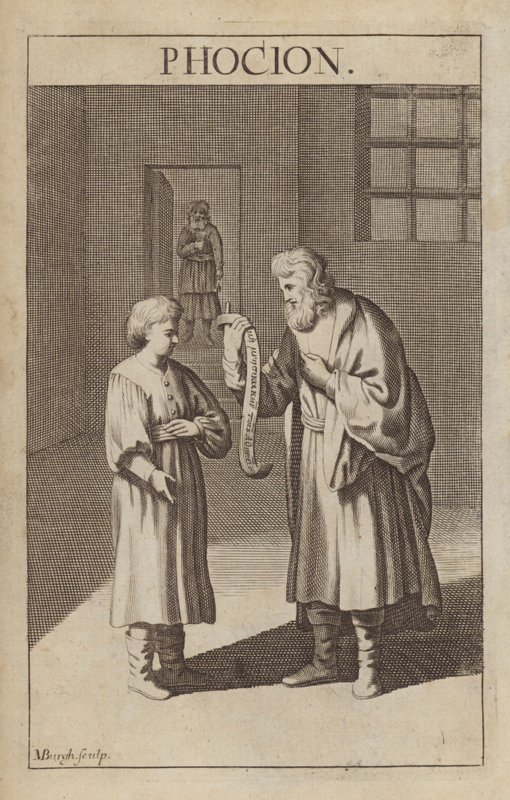 Phocion, Atinalı devlet adamı ve general by Michael Burghers