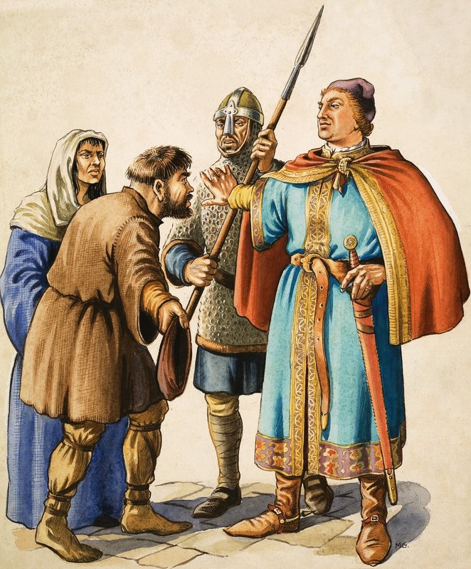 Henry II mütevazı bir tebaanın şikâyetlerini dinler by Michael Godfrey
