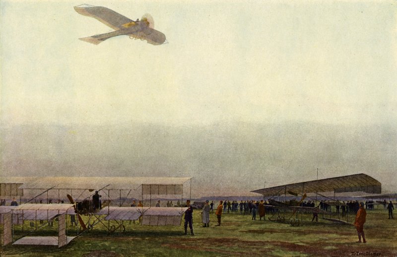 Alman askeri pilotları uçaklarıyla (renkli taş) by Michael Zeno Diemer