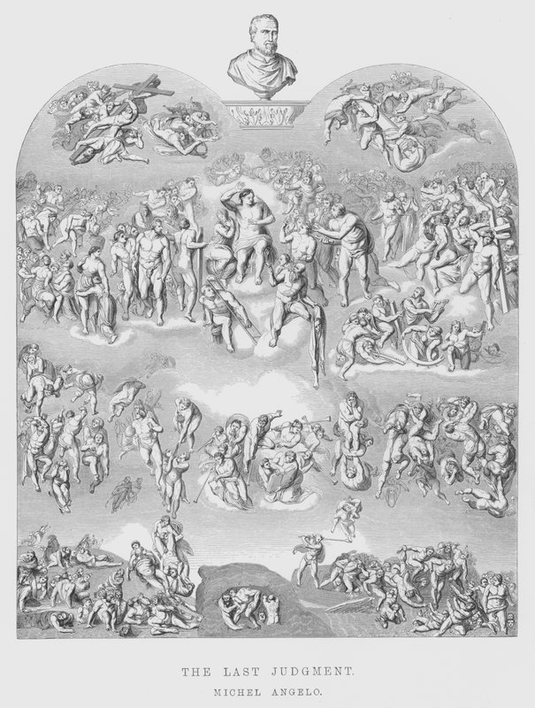 Son Yargı (gravür) by Michelangelo (after) Buonarroti